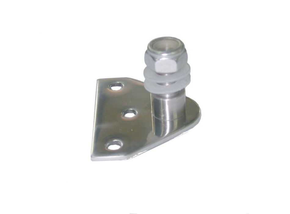 SUPPORTO INOX PIANO CON DADO AUTOBLOCCANTE