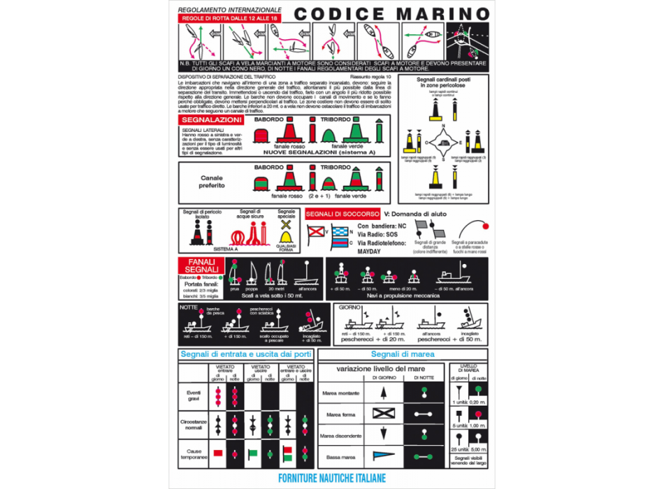 TABELLA CODICE MARINO CM. 16X24