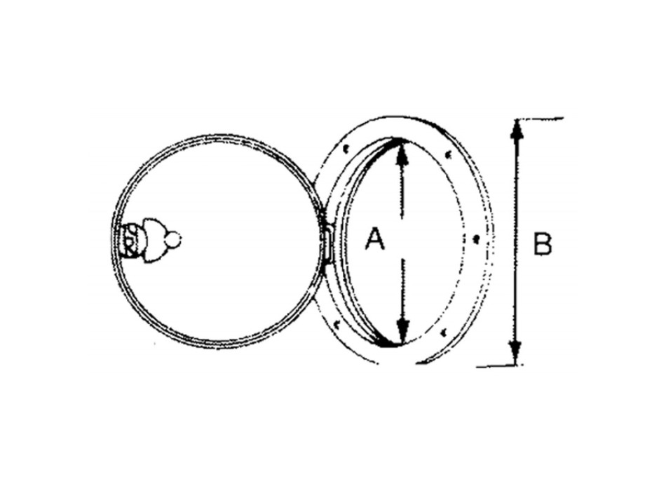 TAPPO ISPEZIONE BIANCO Ø MM.230
