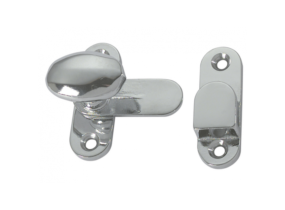 TAVELLA FERMAPORTA OTTONE CROMATO