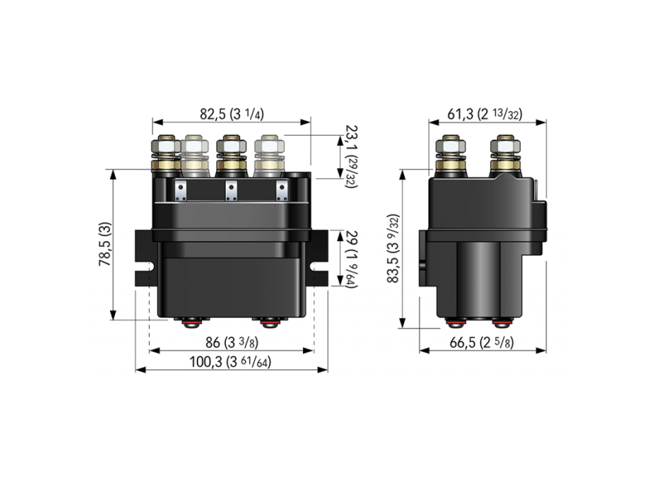 TELERUTTORE 4 TERMINALI 12V