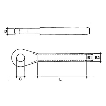 TERMINALE PRESSARE AD OCCHIO PER CAVO Ø MM.2,5/3