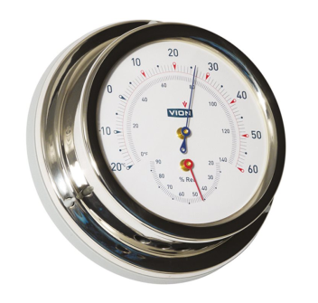 TERMOIGROMETRO IN ACCIAIO INOX