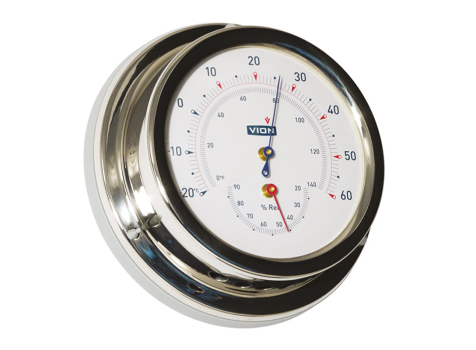 TERMOIGROMETRO IN ACCIAIO INOX