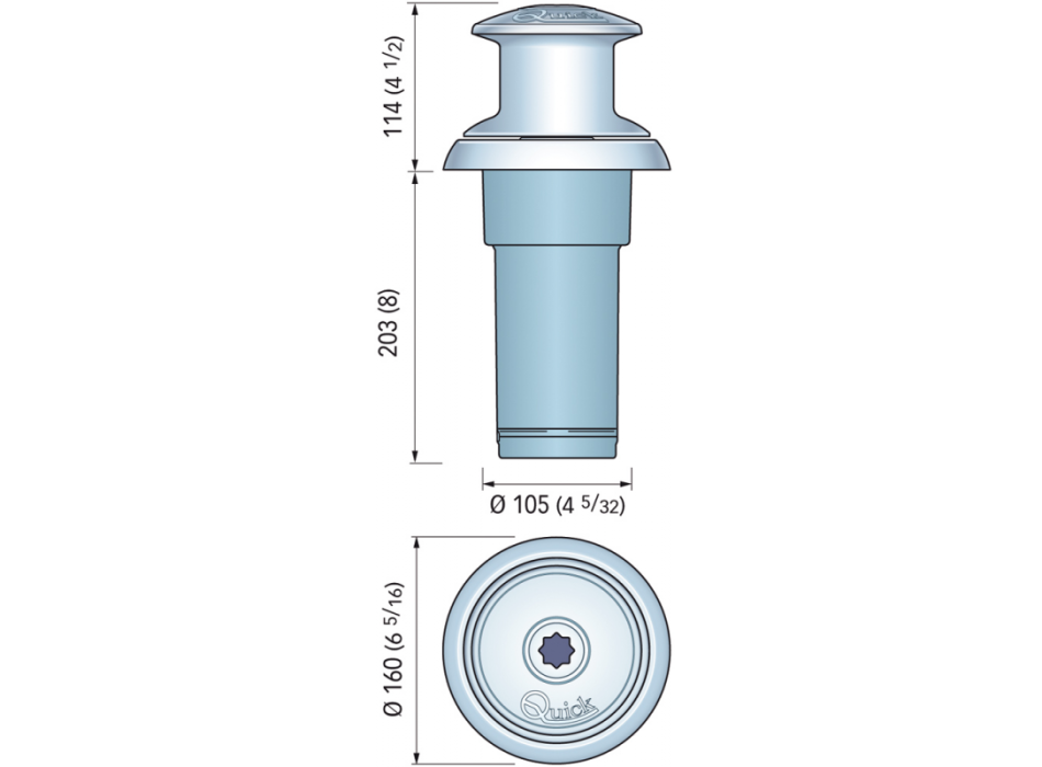 TOTEM 800W 24V CAMPANA Ø MM.80