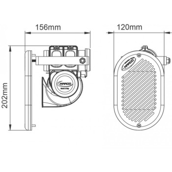 TROMBA AD INCASSO 12V. 20A