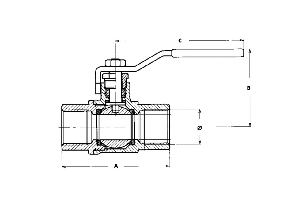 VALVOLA A SFERA INOX 316 DA 1'