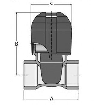 VALVOLA IN BRONZO 3/8