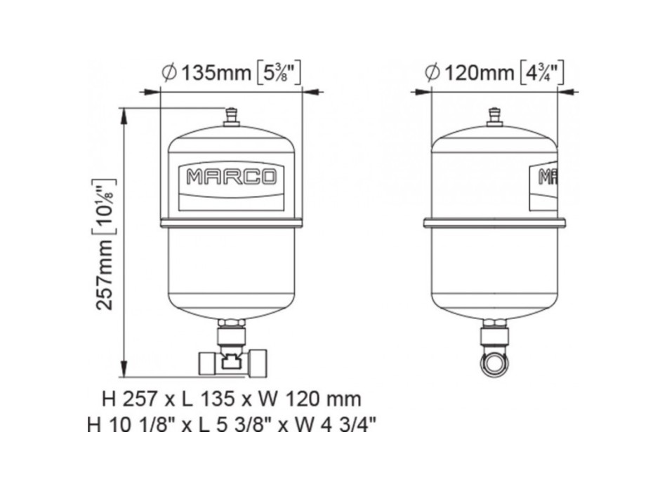 VASO ESPANSIONE INOX