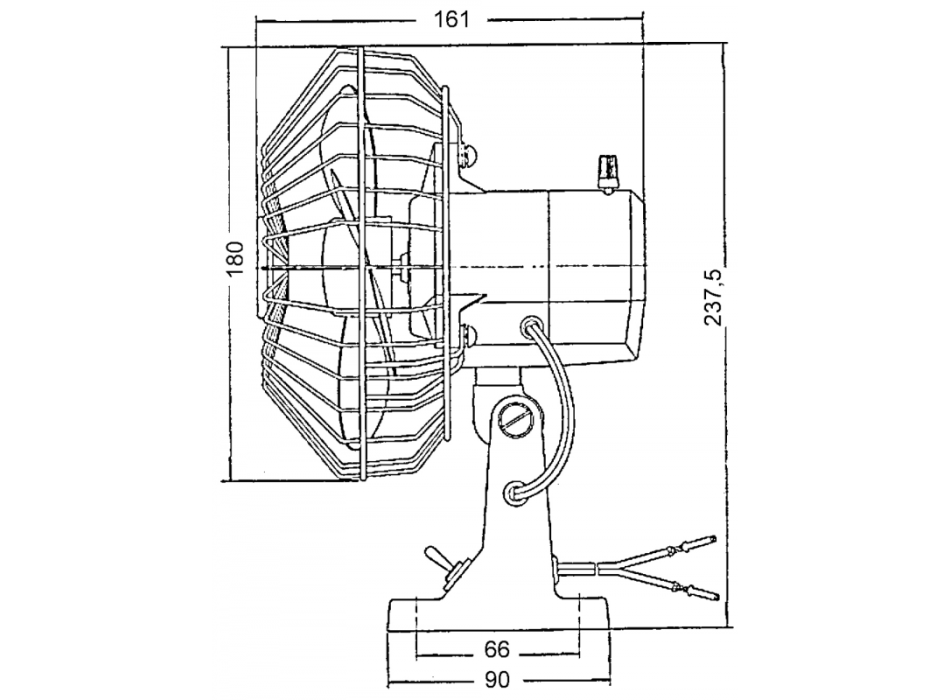 VENTILATORE OSCILLANTE 24V.