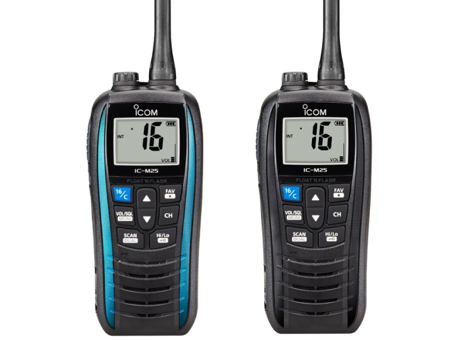 VHF PORTATILE COLORE AZZURRO