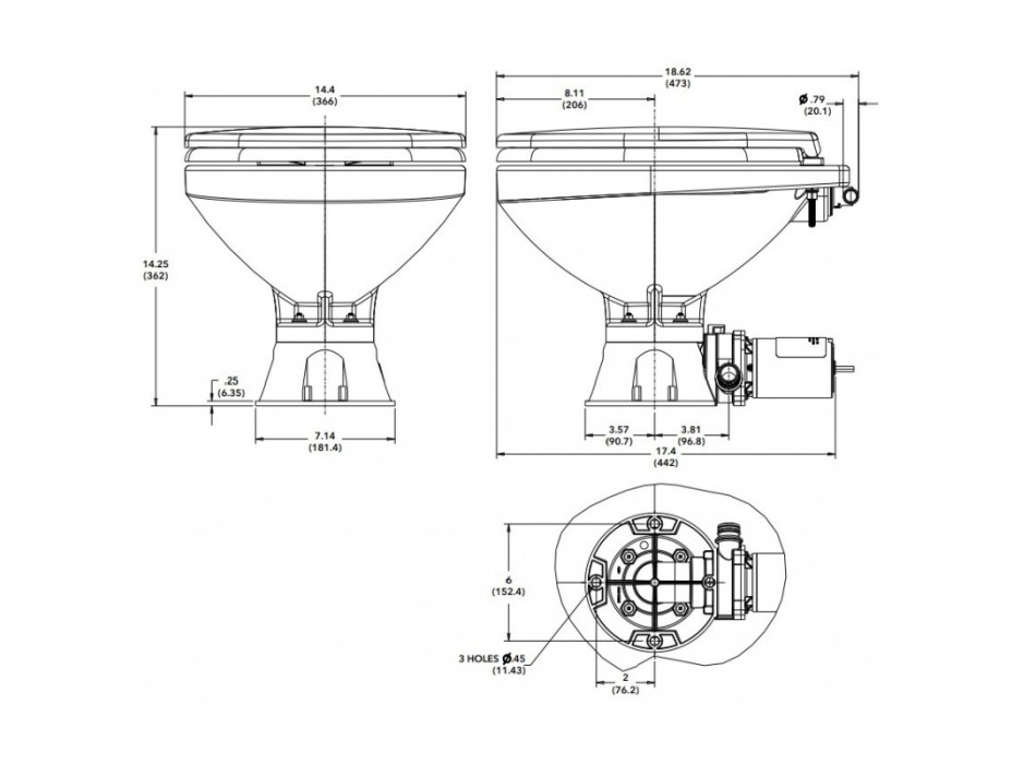 WC JABSCO ACQUA DOLCE 12V